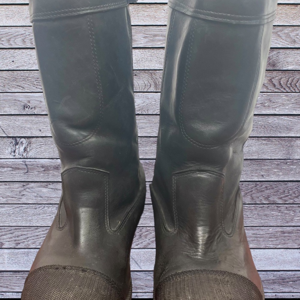 Well Worn Vintage Firefighter Boots Size 13W 13 Wide - Picture 2 of 14